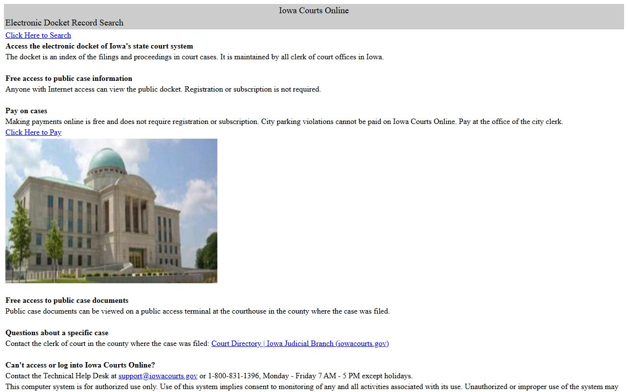 Scott County court records after jail arrest Iowa Courts Online search